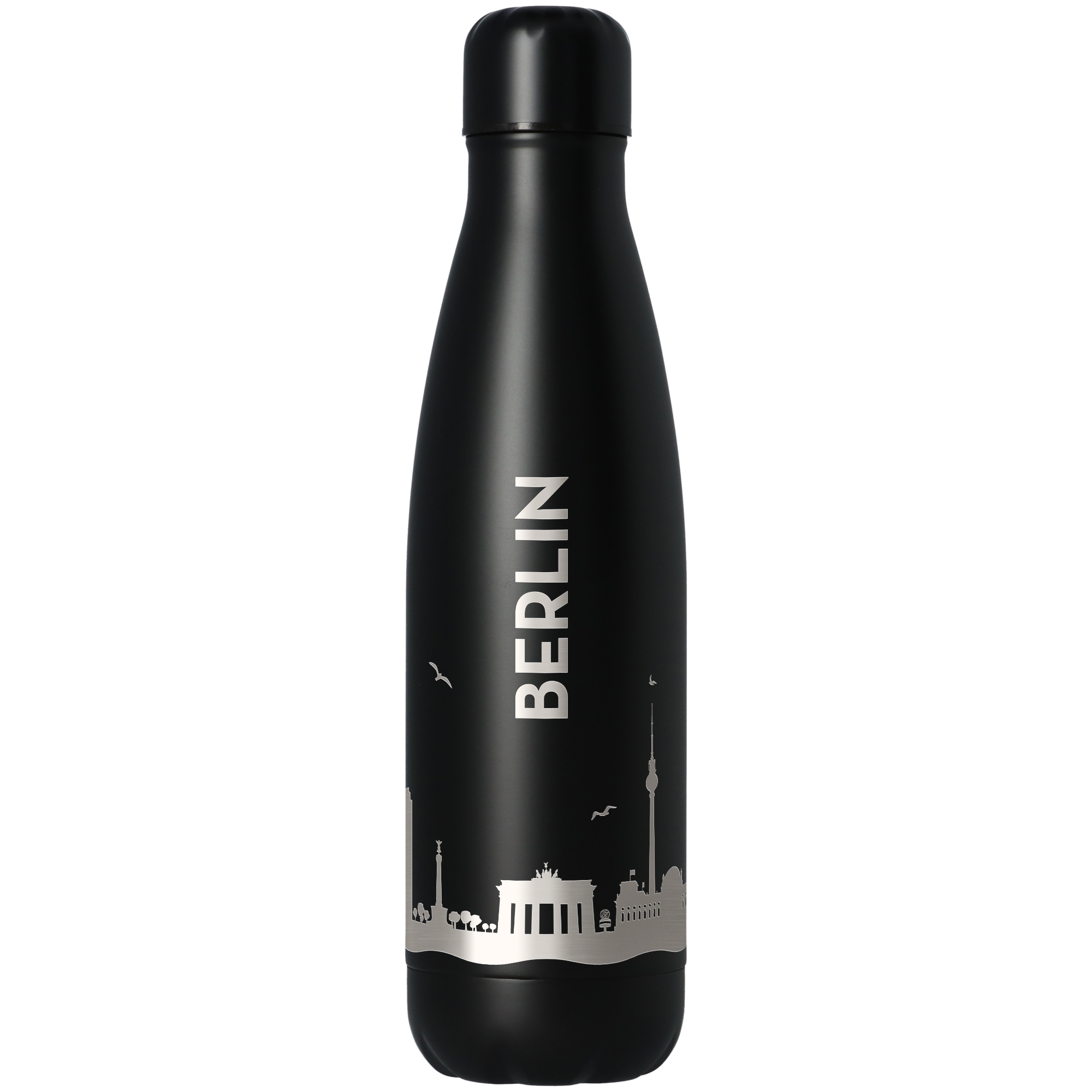 Trinkflasche Skyline Berlin Schwarz 500ml