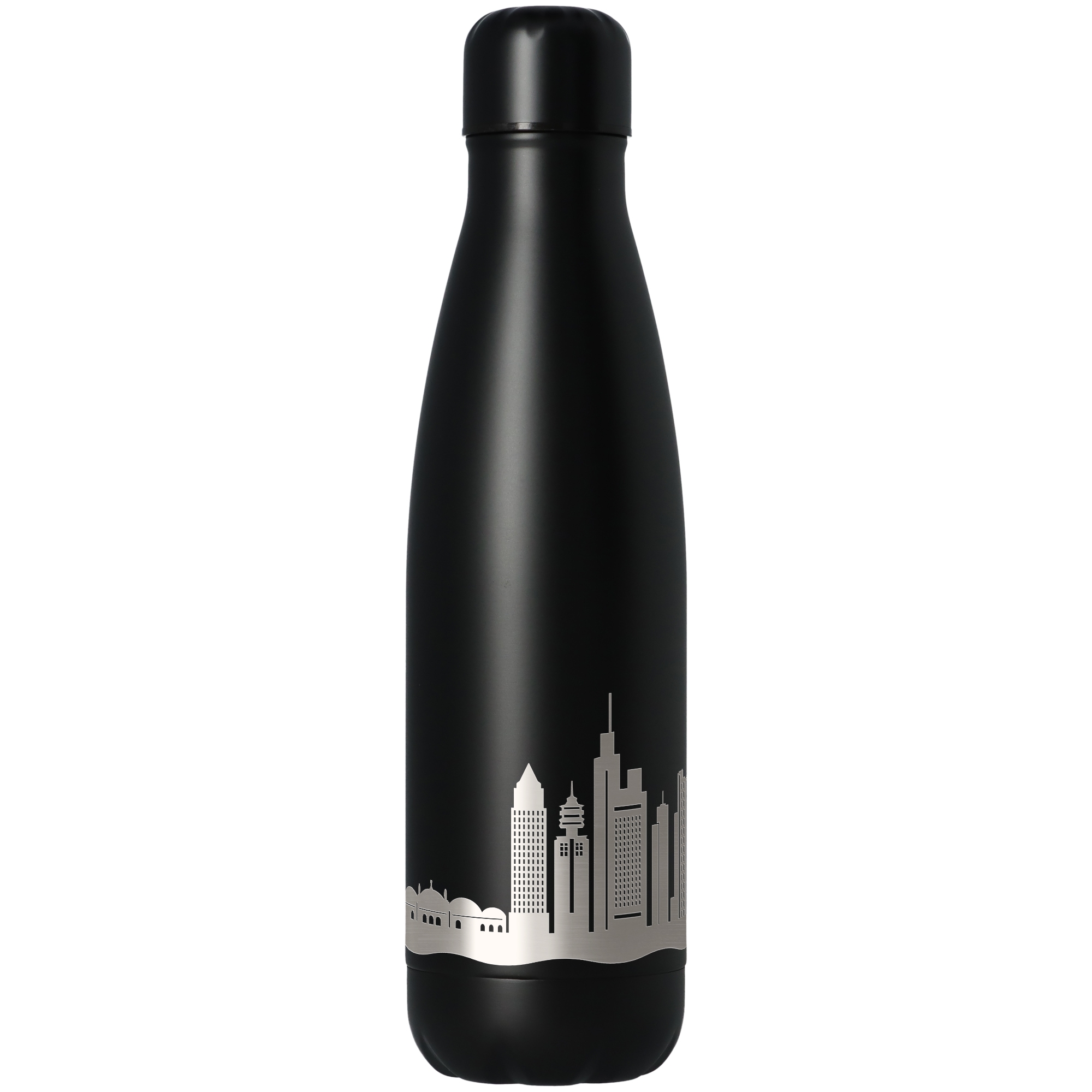 Trinkflasche Skyline Frankfurt Schwarz 500ml