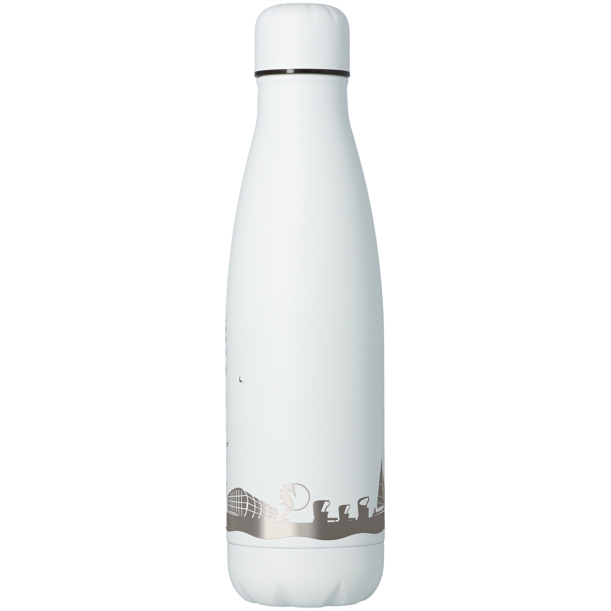 Trinkflasche Skyline Timmendorfer Strand Weiß 500ml