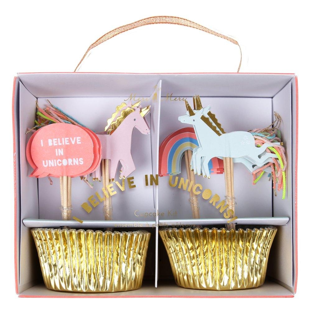 Meri Meri - Cupcake Set "Einhorn", 48 Teilig