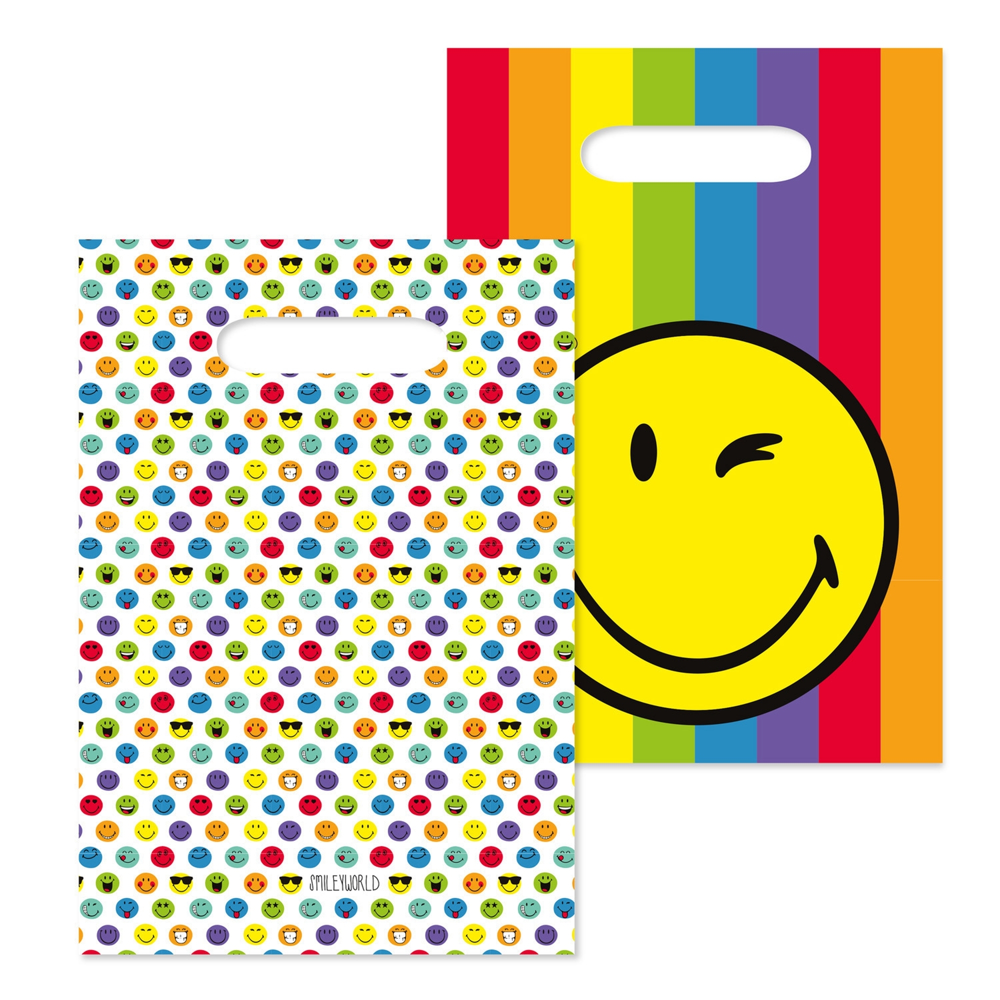 Smiley World - 8 Geschenktüten aus Papier