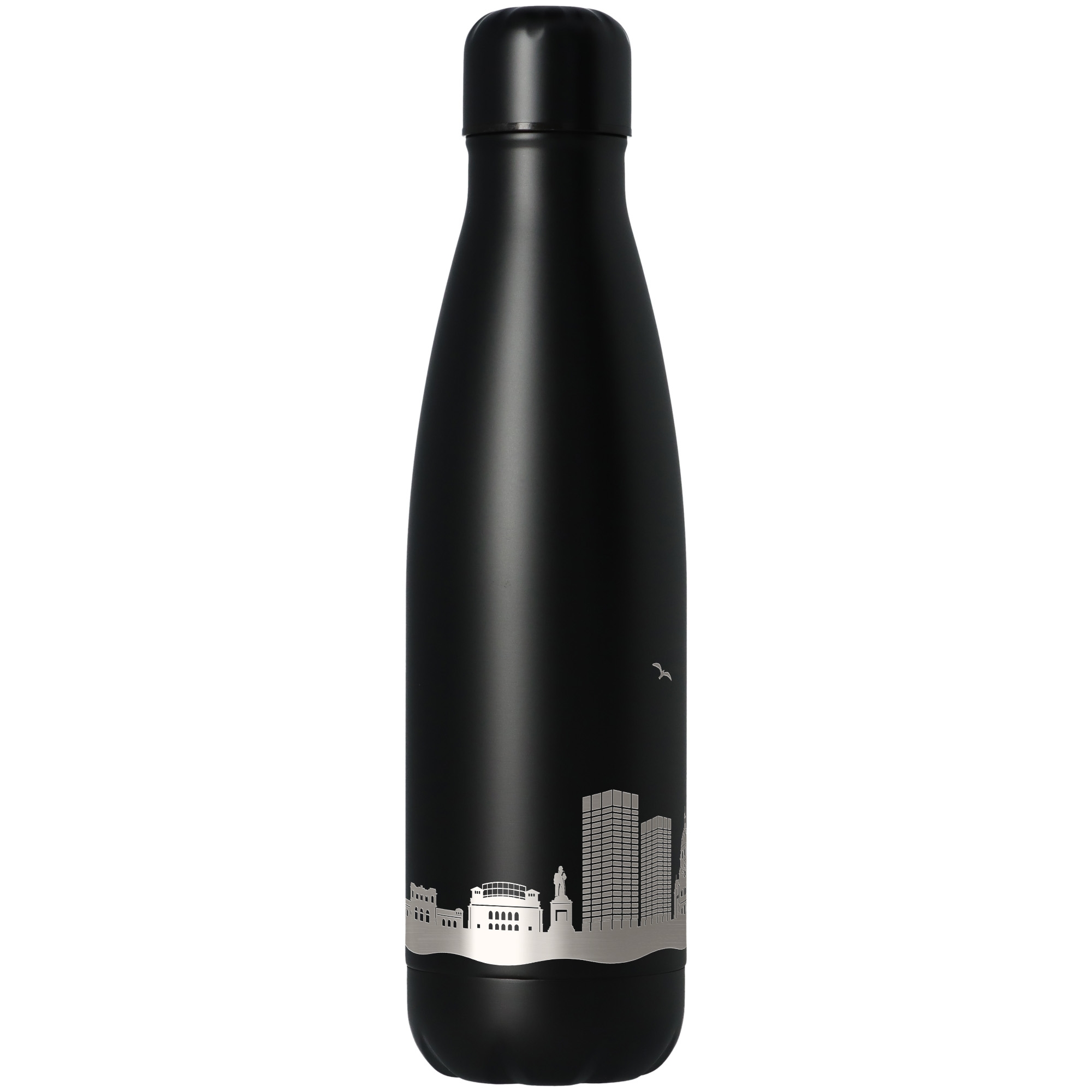 Trinkflasche Skyline Mainz Schwarz 500ml