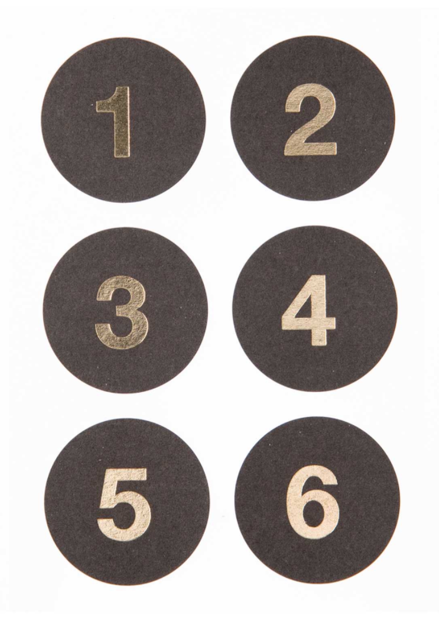 Adventskalender Sticker - Schwarz / Gold