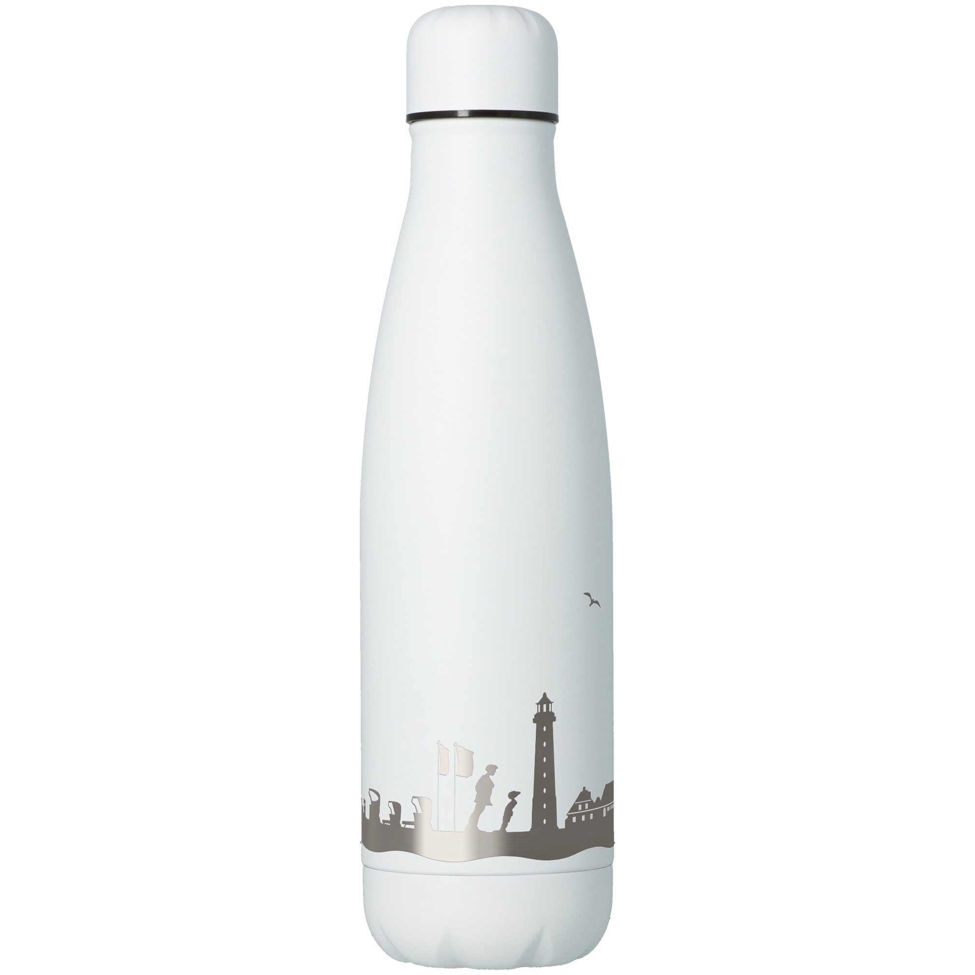 Trinkflasche Skyline Sylt Weiß 500ml