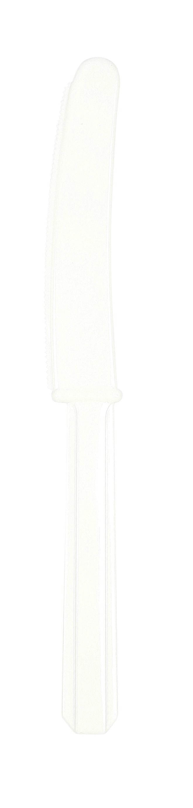 Schneeweiß - 10 Plastikmesser