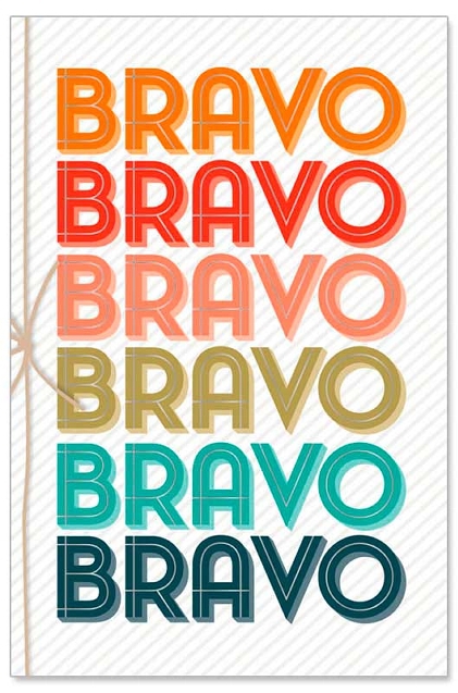 Grußkarte "BRAVO"