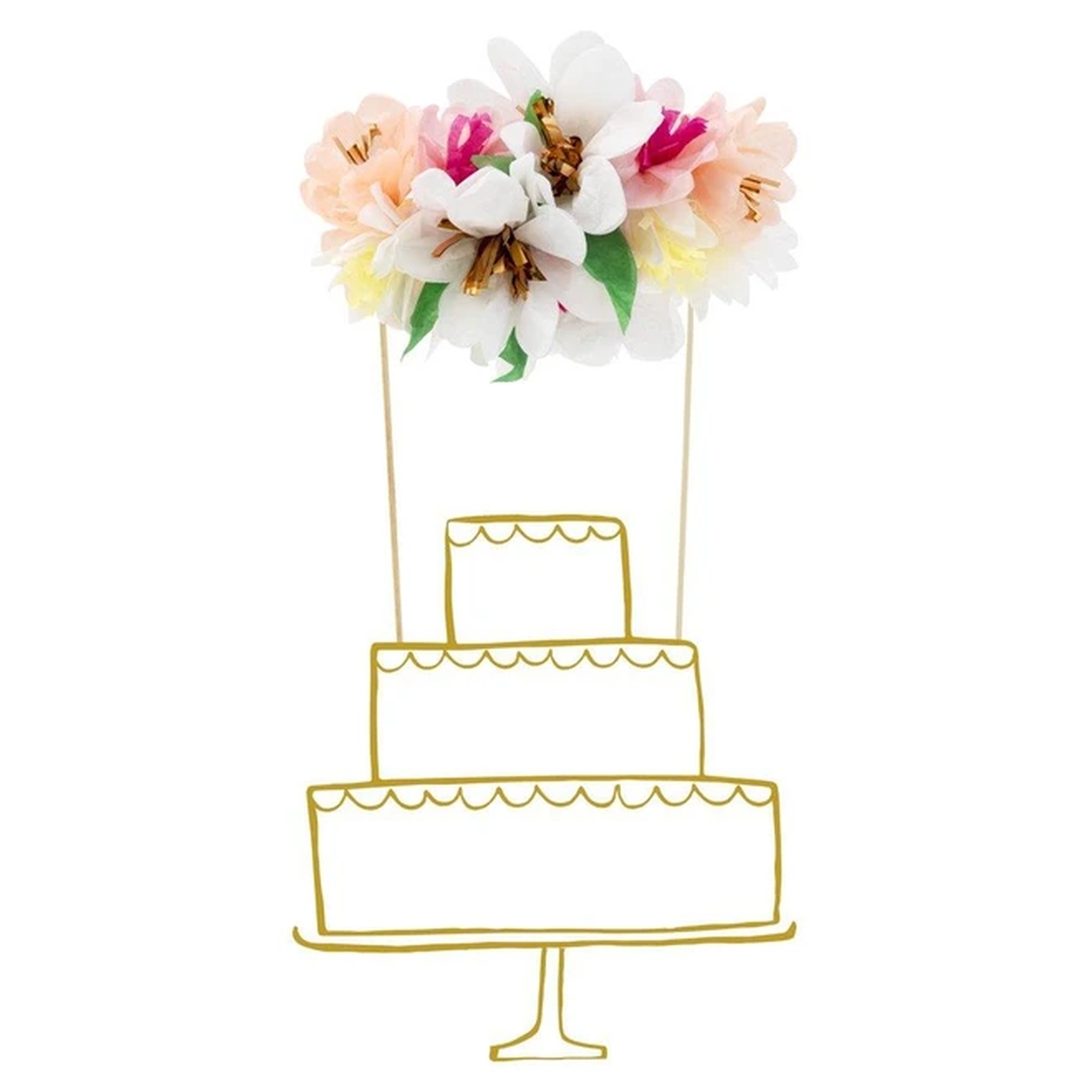 Meri Meri - Cake-Topper "Blumenkranz"