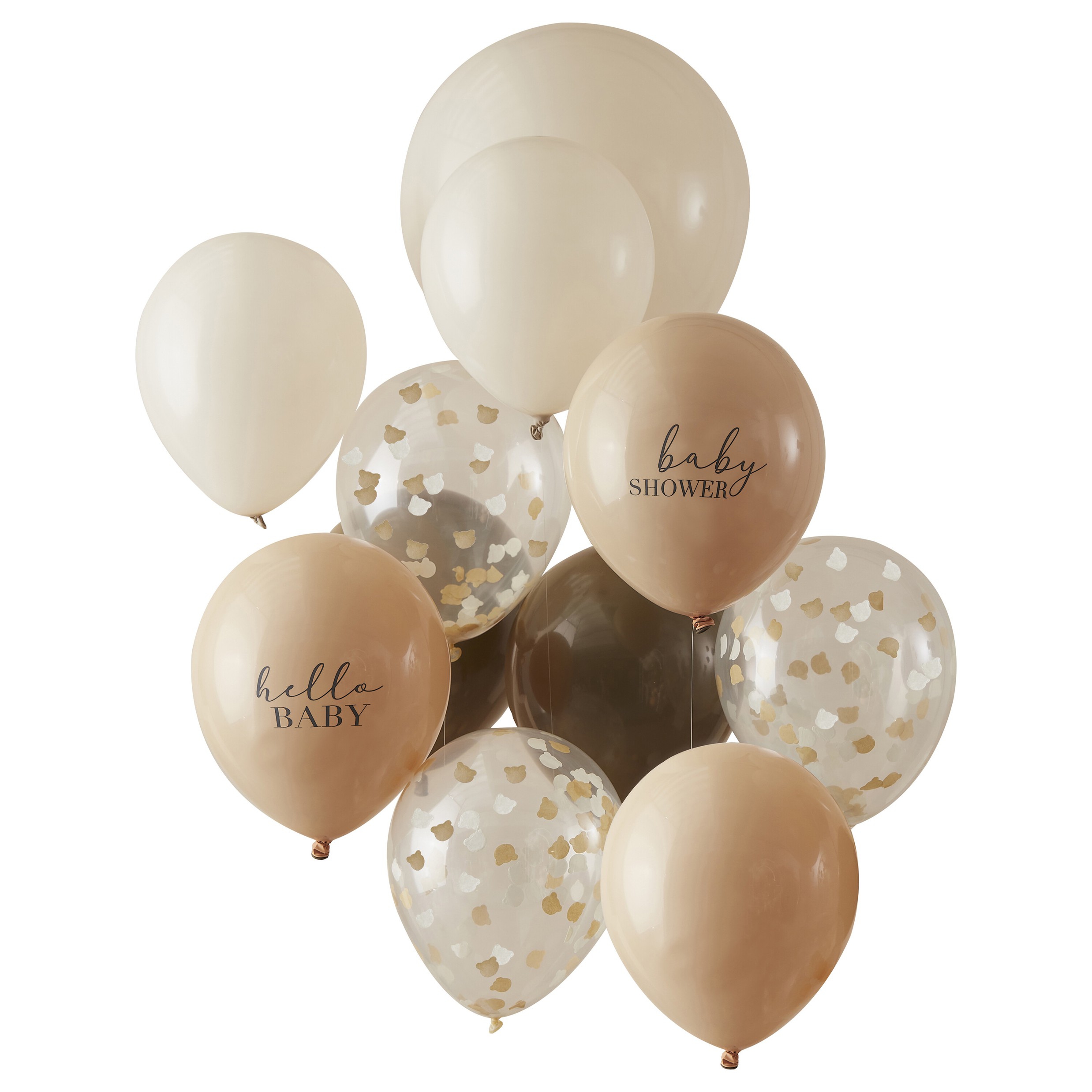 11 Ballons im Set "Baby Shower" Ø 30 - 40 cm