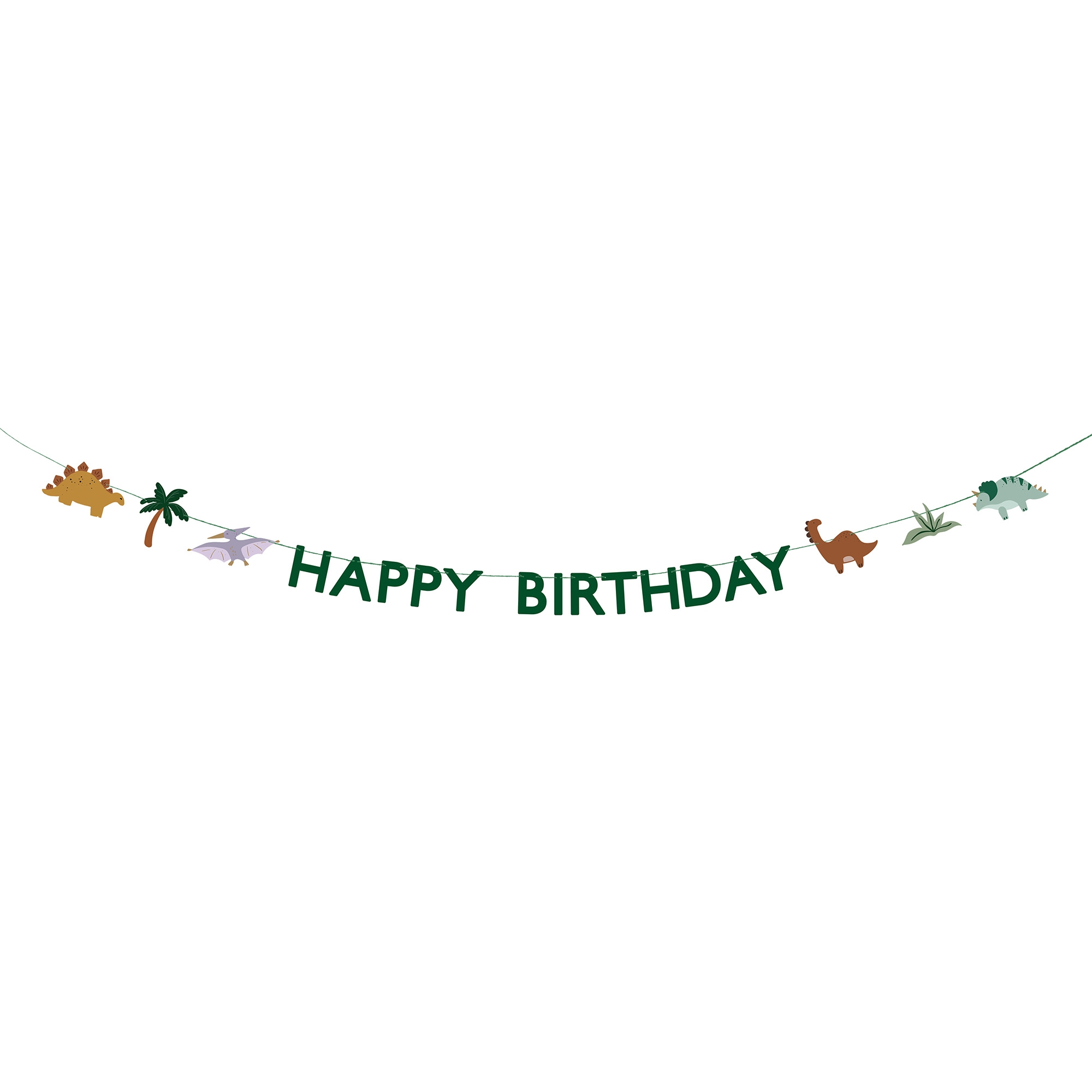 Girlande "Happy Birthday" Dino Banner 3m