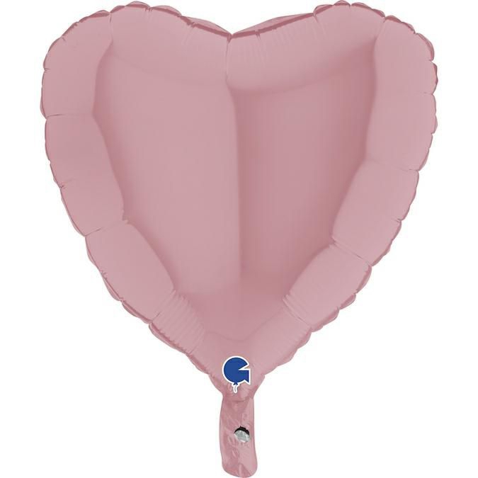 Folienballon Herz Matte Pink 45cm