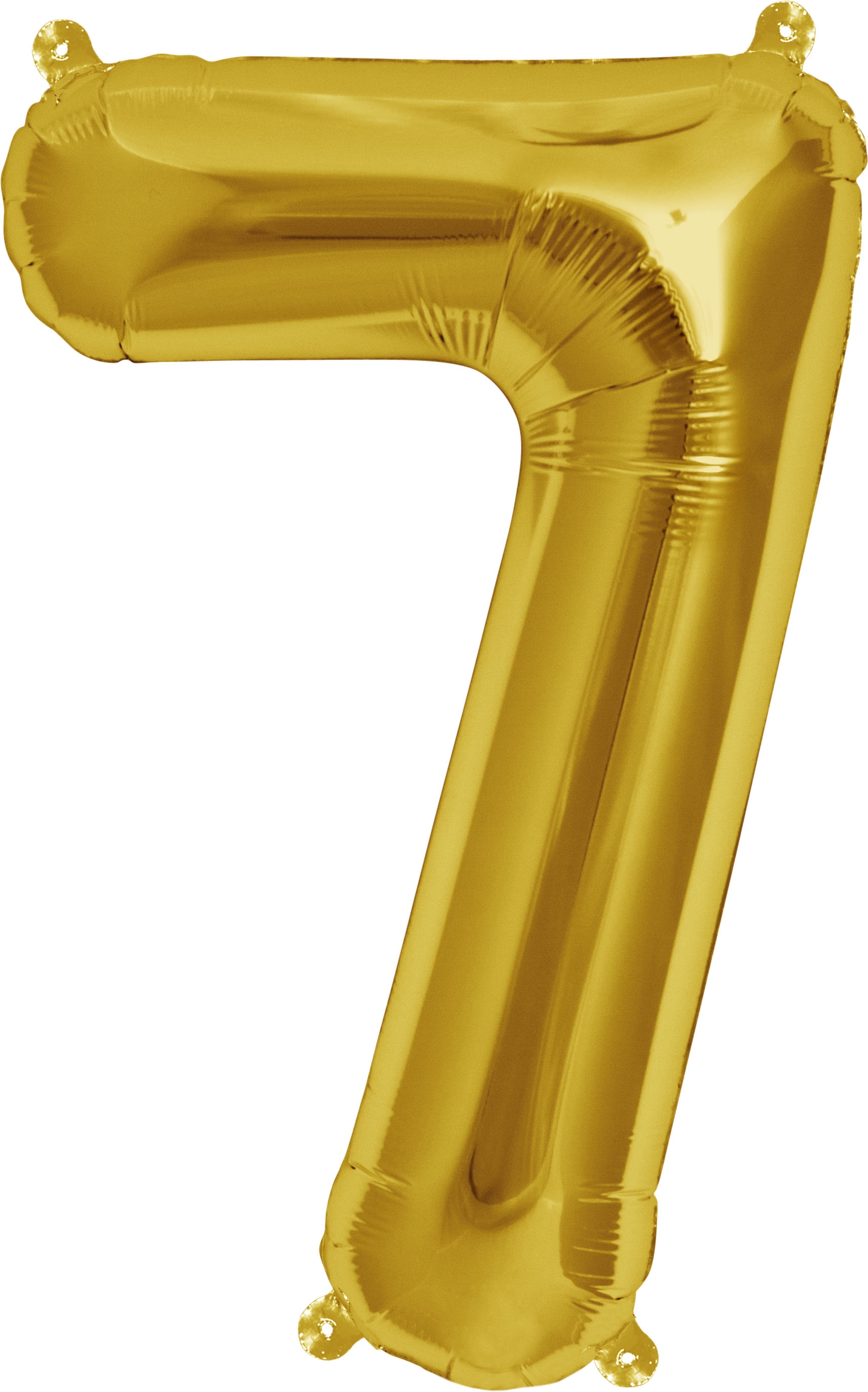 Luftballon Zahl 7 Gold 40cm