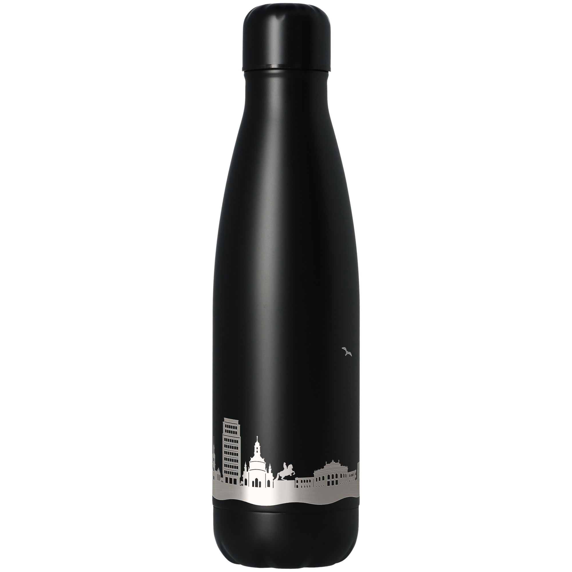 Trinkflasche Skyline Dresden Schwarz 500ml