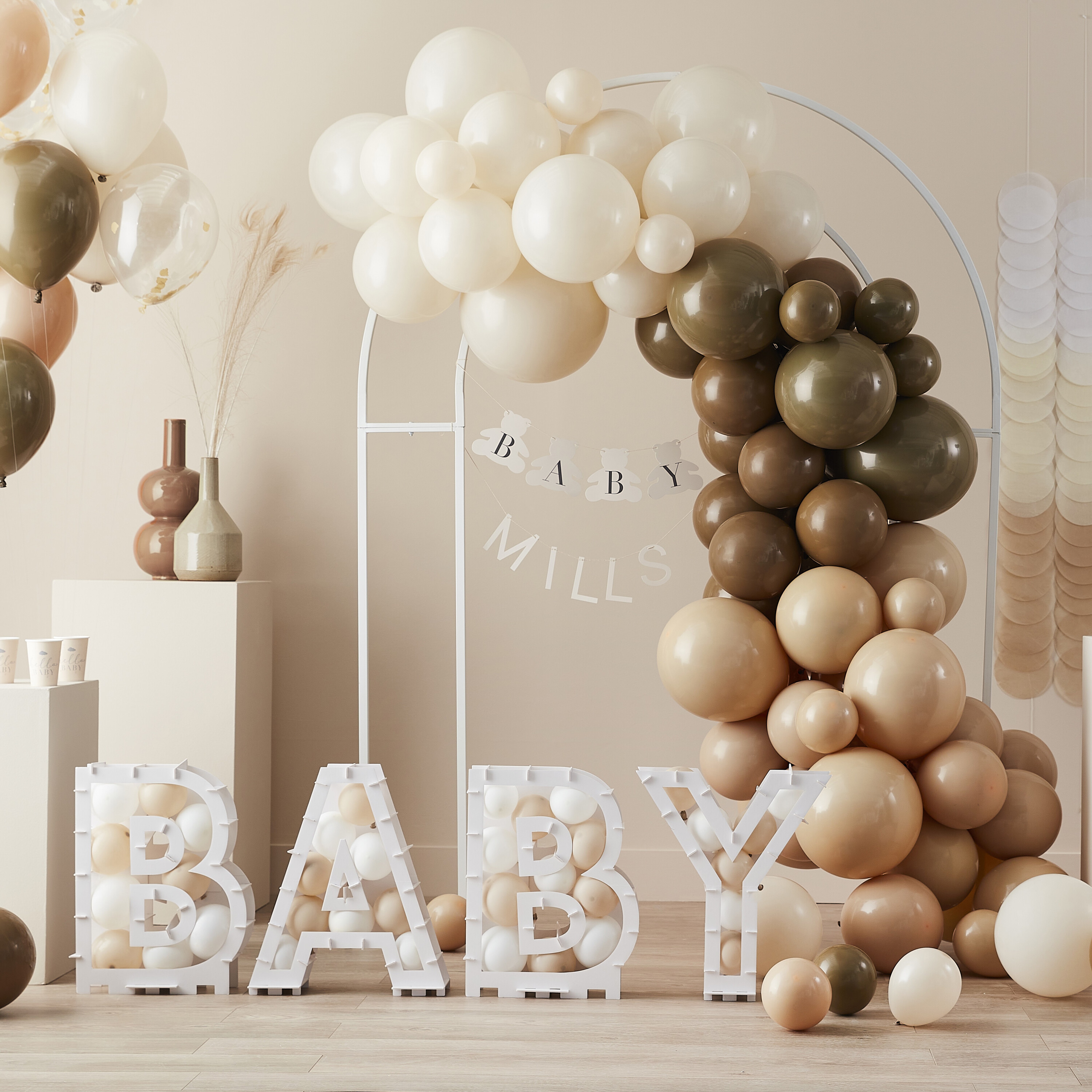 11 Ballons im Set "Baby Shower" Ø 30 - 40 cm