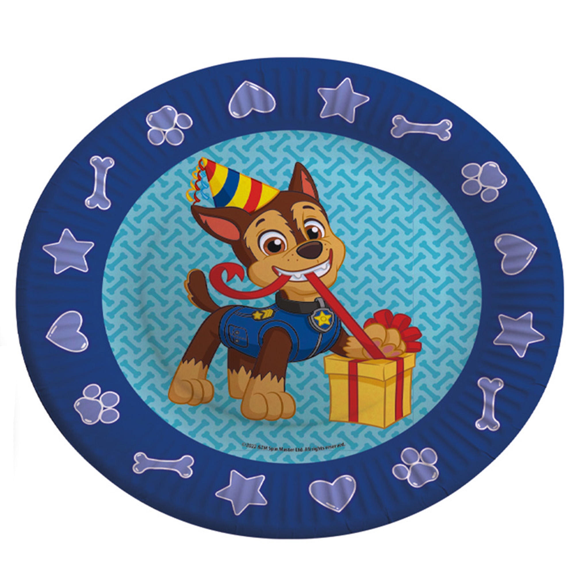 Paw Patrol - 6 Pappteller in Blau