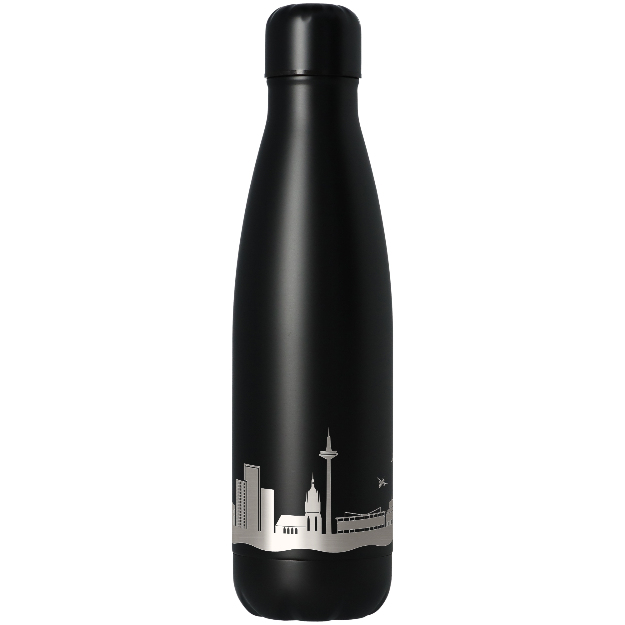 Trinkflasche Skyline Frankfurt Schwarz 500ml