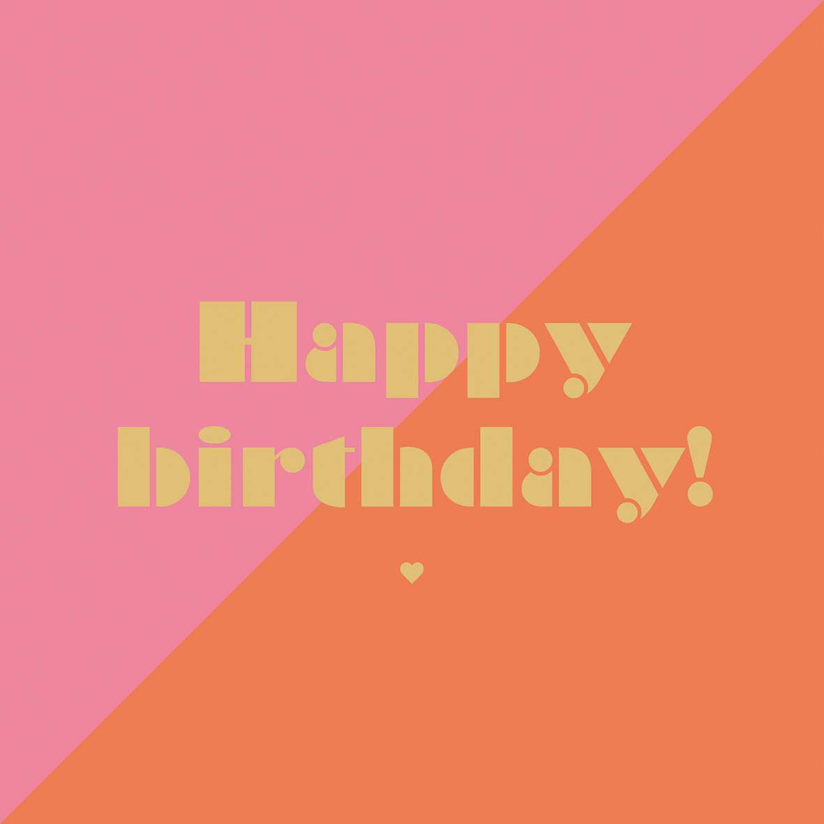 20 Servietten "Happy Birthday" Pink/Orange