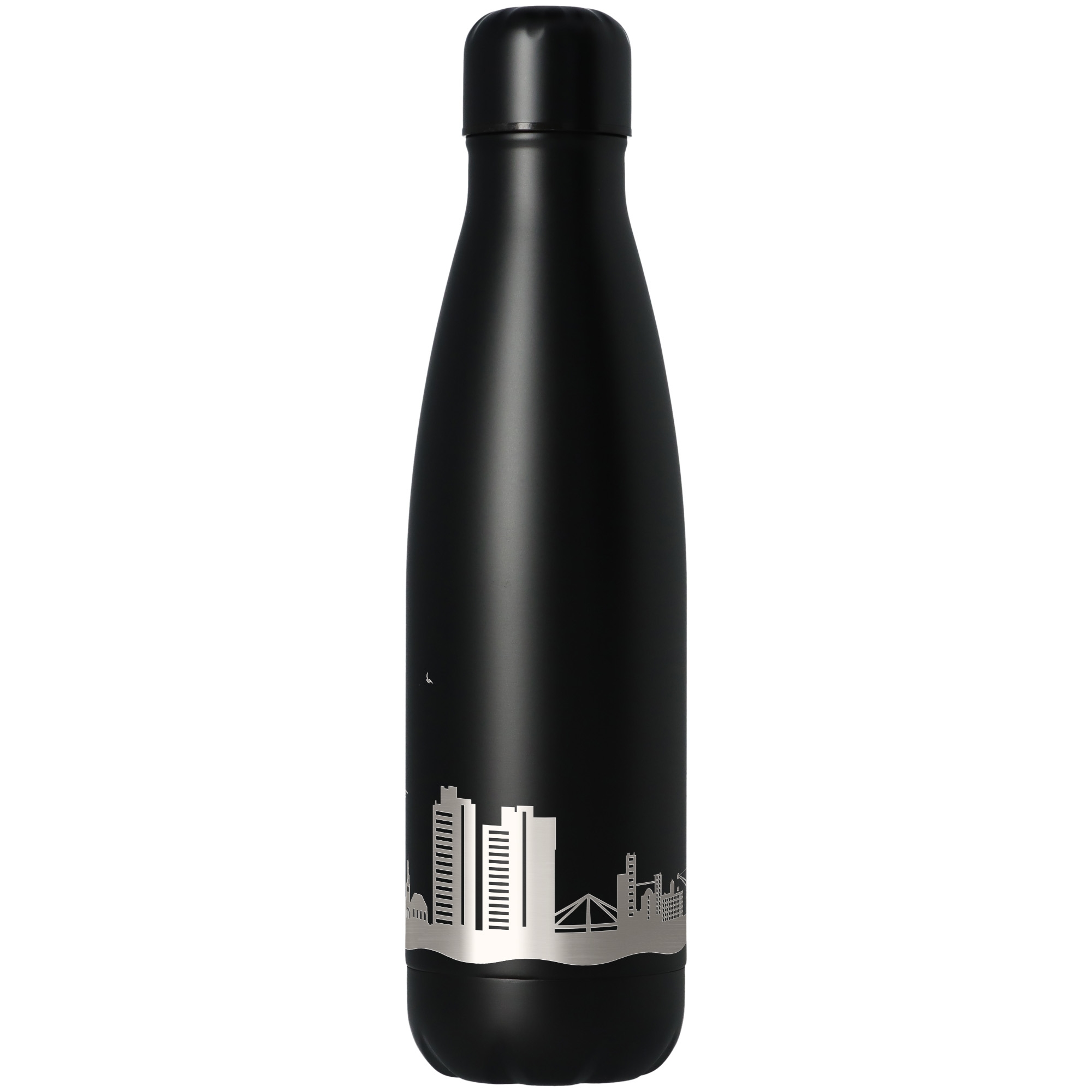 Trinkflasche Skyline Mannheim Schwarz 500ml