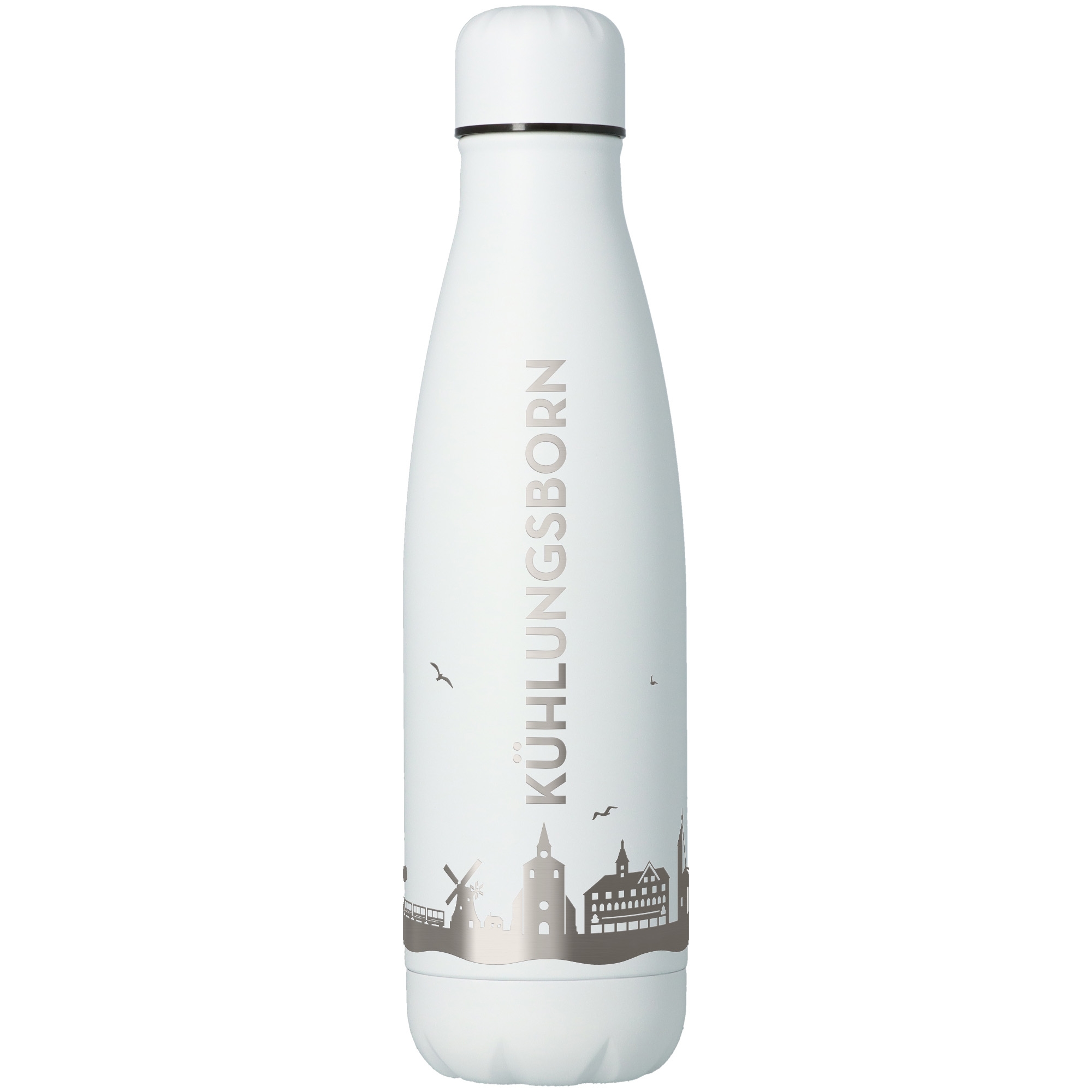 Trinkflasche Skyline Kühlungsborn Weiß 500ml