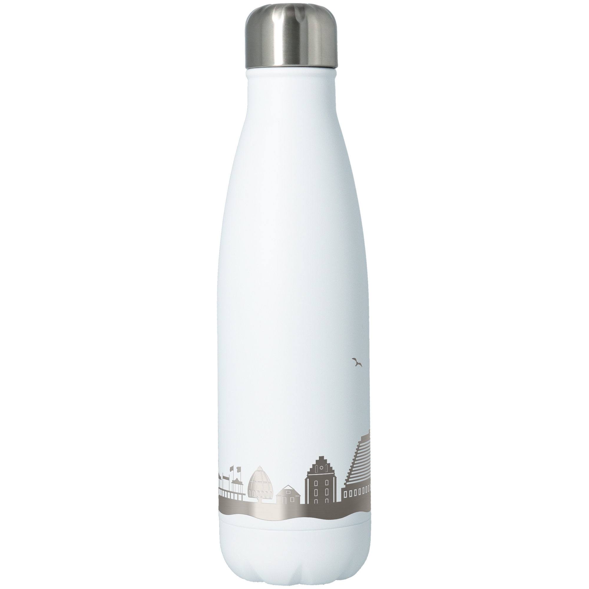 Trinkflasche Skyline Grömitz Weiß 500ml