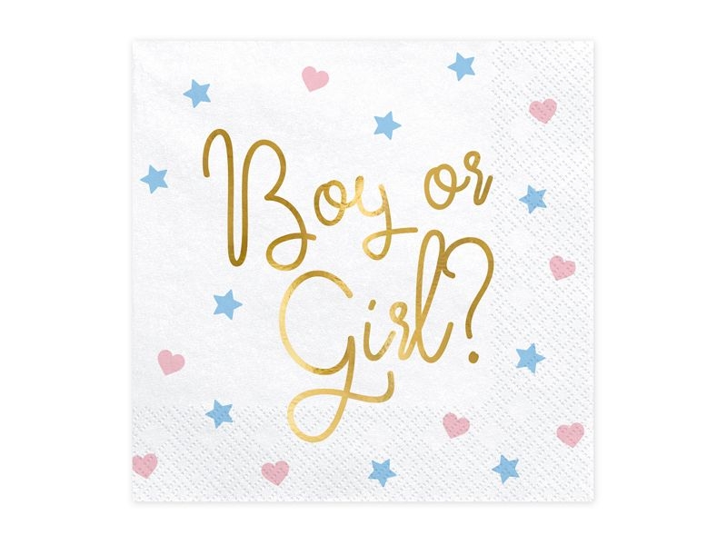 20 Servietten "Boy or Girl"