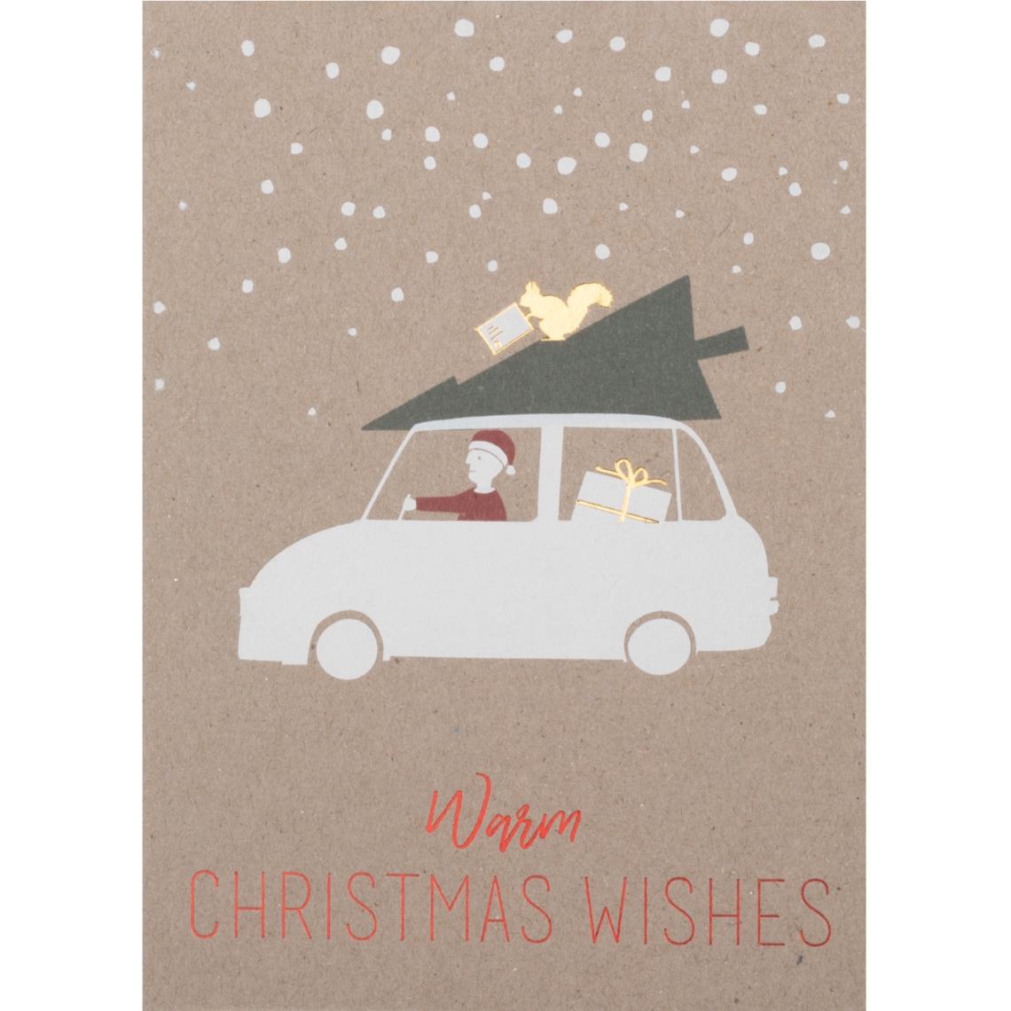 Räder Design - Grußkarte "Warm Christmas Wishes" Auto