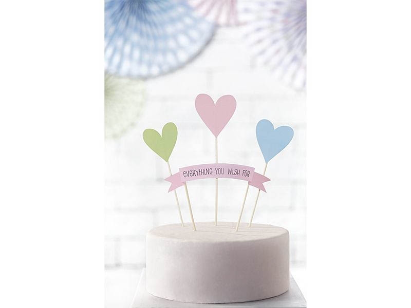 Pastell Liebe - Cake Topper