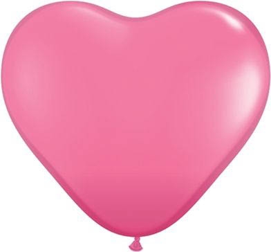 Latexballon Herz Pink Ø 45cm