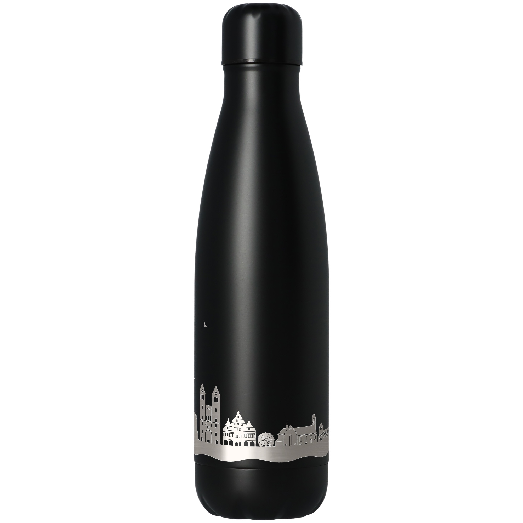 Trinkflasche Skyline Paderborn Schwarz 500ml