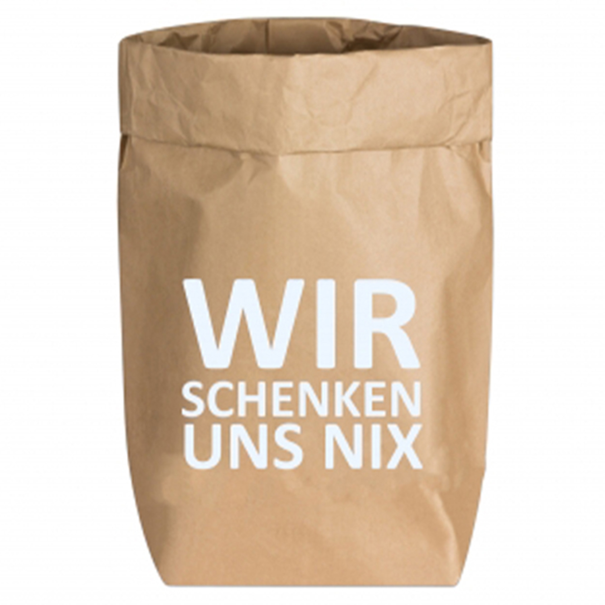 Papiertüte "Wir schenken uns nix"