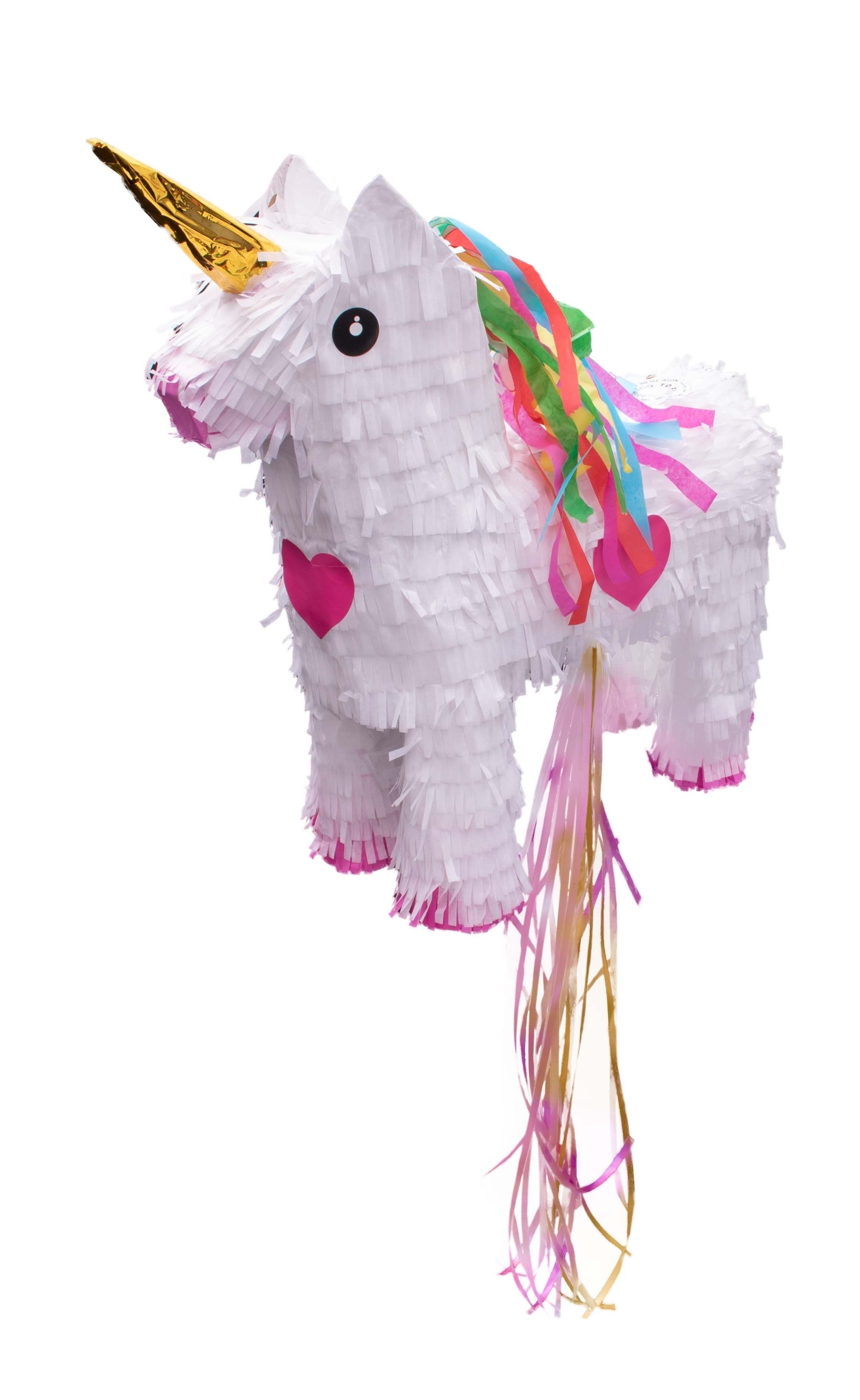 Einhorn Pinata mit goldenem Horn