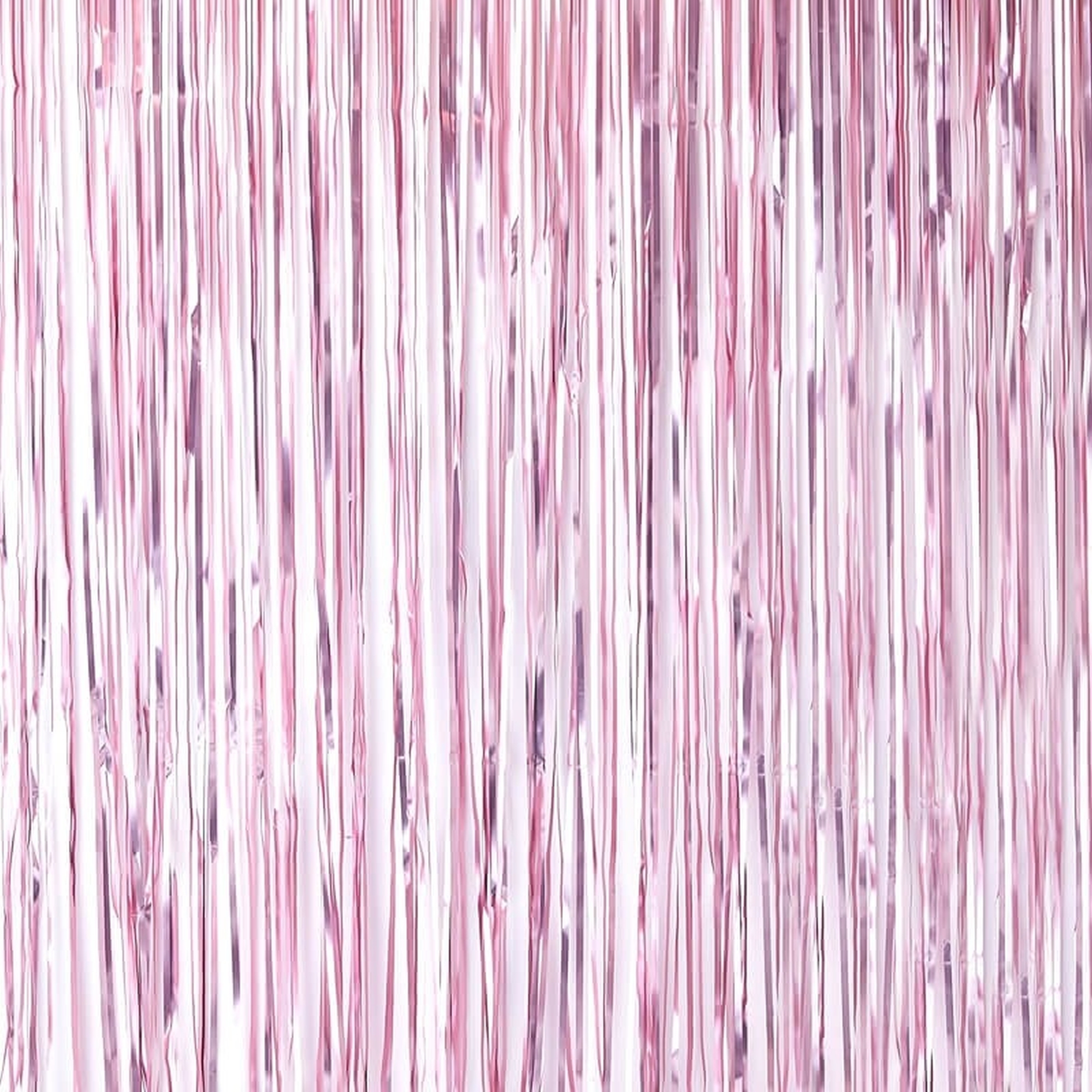 Twinkle Twinkle - Fransenvorhang Rosa matt, 250 x 100 cm