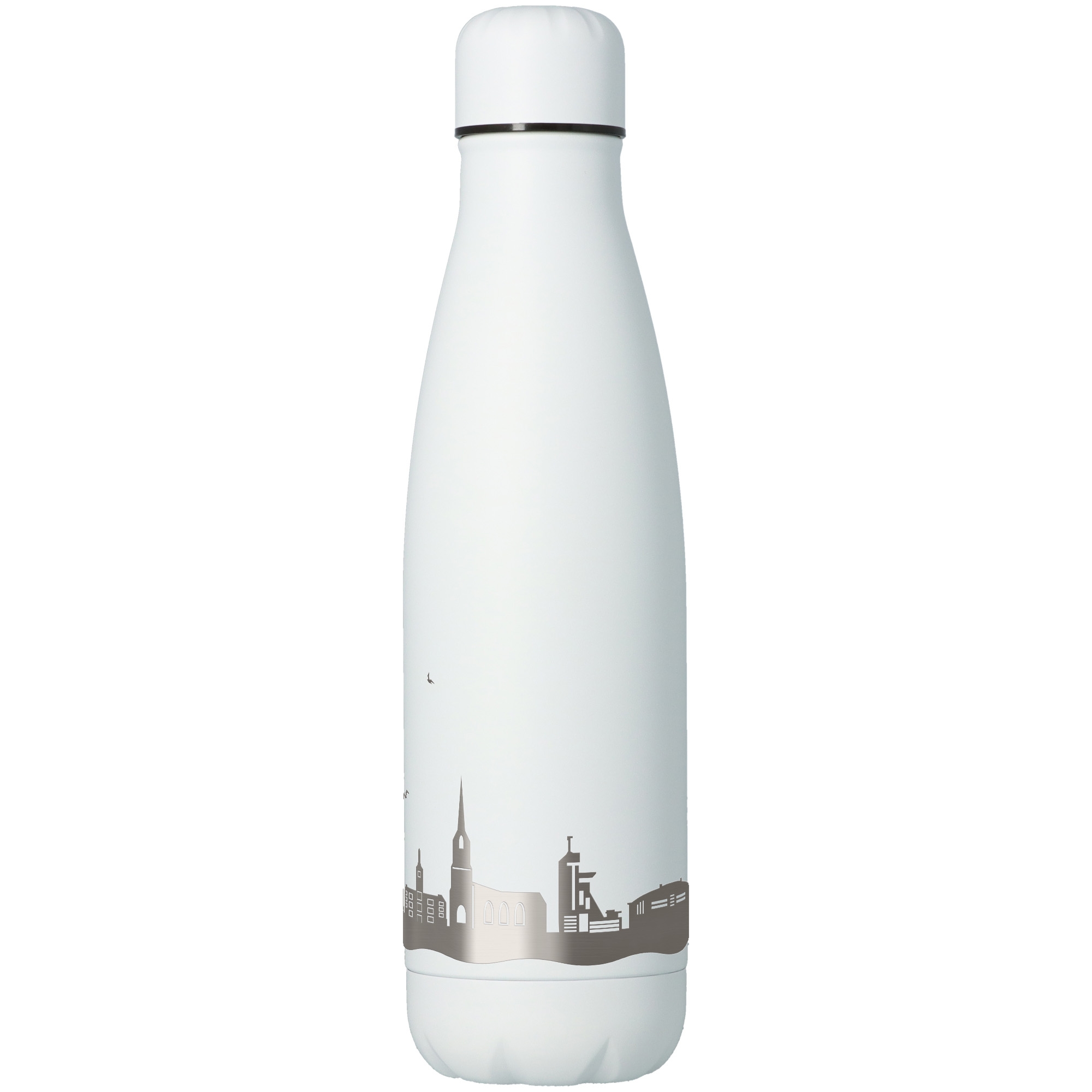 Trinkflasche Skyline Gelsenkirchen Weiß 500ml