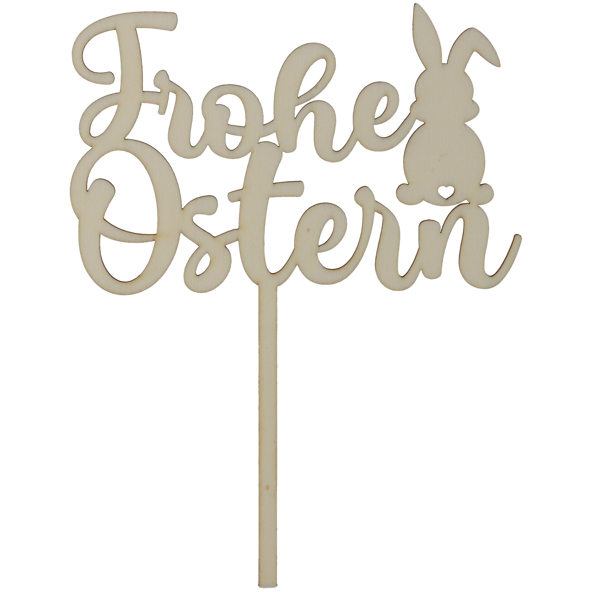 Cake Topper "Frohe Ostern" 18,5 cm x 14 cm