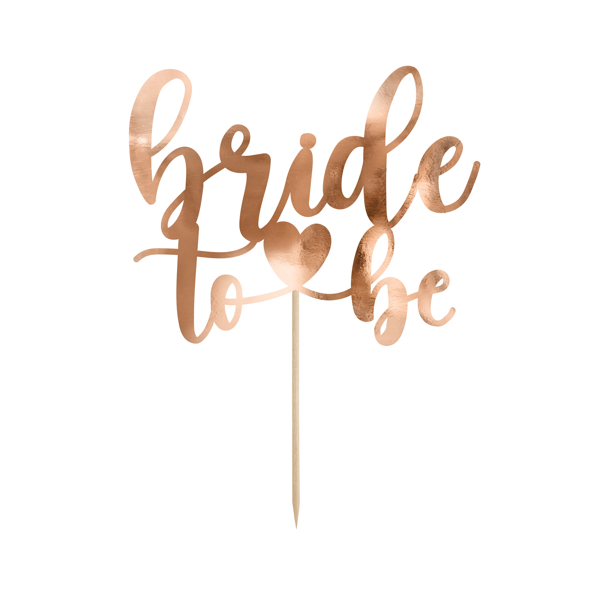 Cake Topper "Bride to be", Roségold