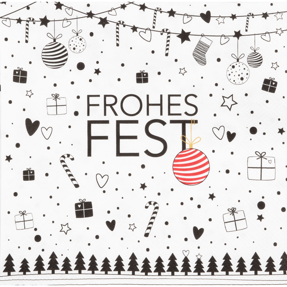 Räder Design - 20 Servietten "Frohes Fest"