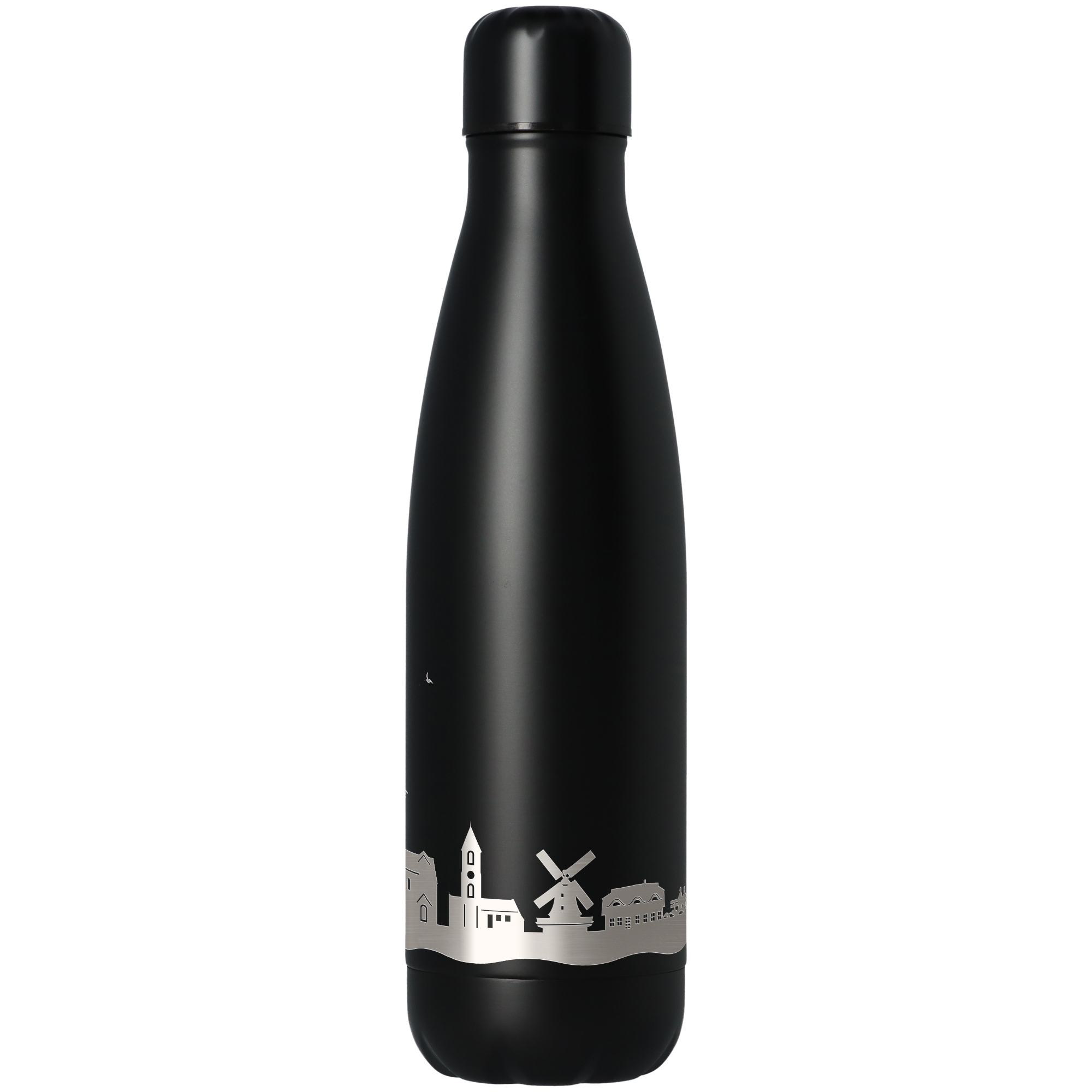 Trinkflasche Skyline Föhr Schwarz 500ml