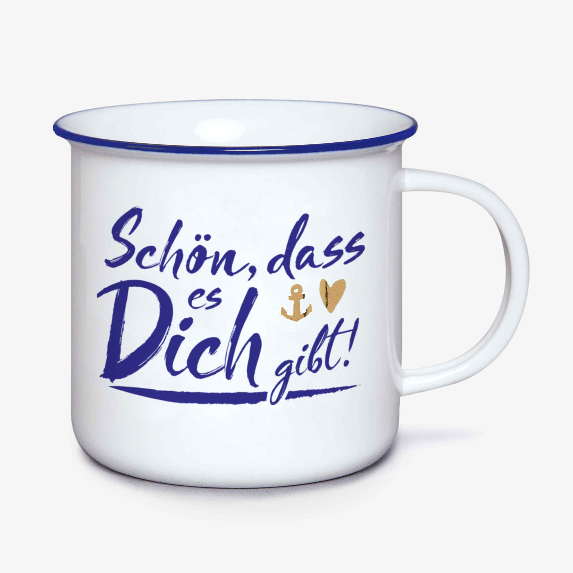 Tasse aus Porzellan "Schön, dass es Dich gibt"