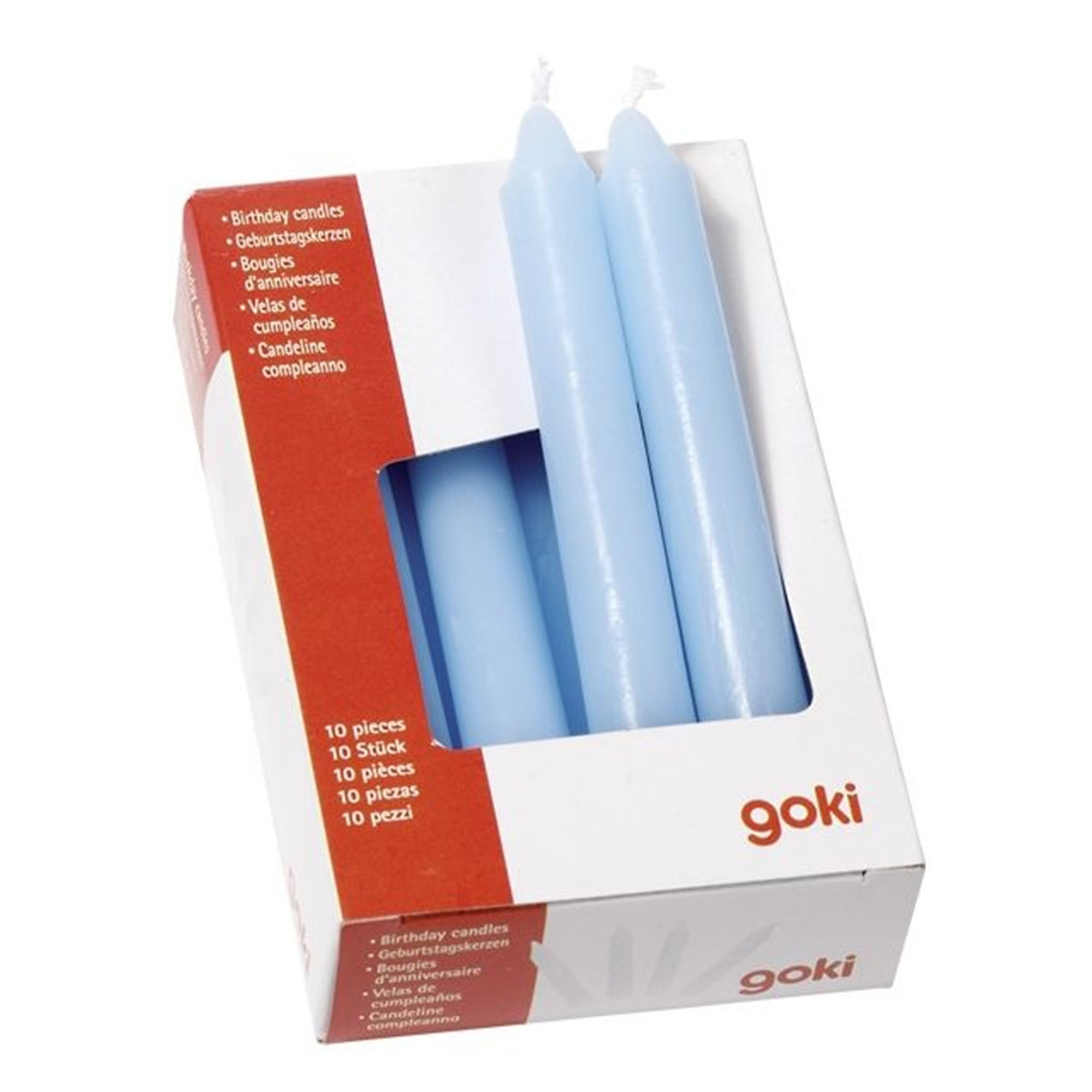 Goki - Geburtstagskerzen Set - Blau