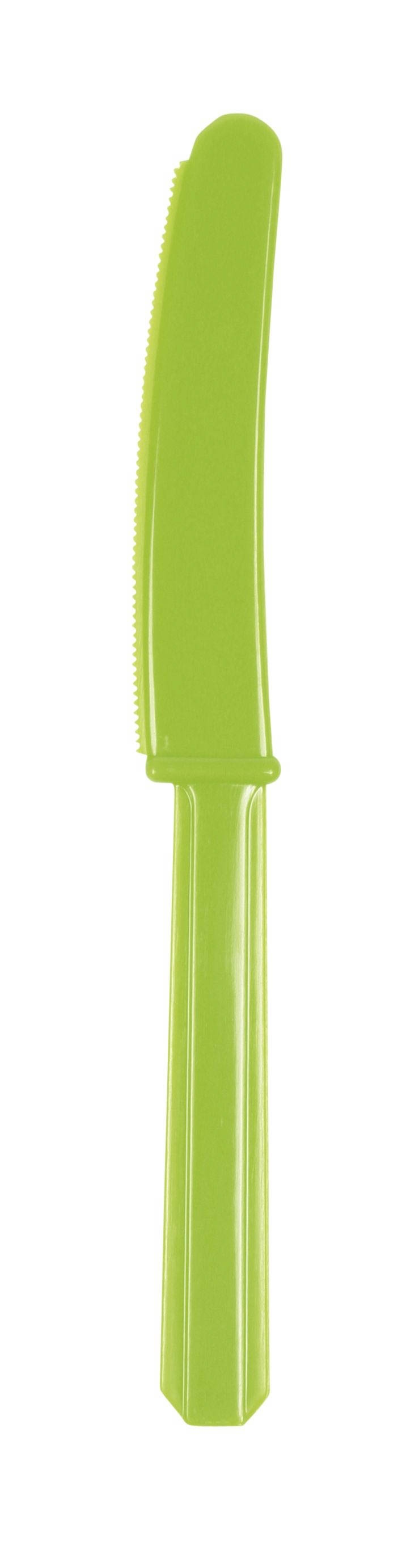 Kiwi Grün - 10 Plastikmesser