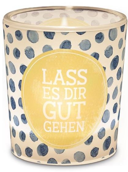 Teelichtglas "Lass es dir gut gehen"