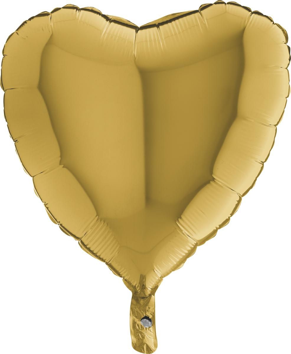 Folienballon Herz Weiß 45cm mit Ballongas 02 18018WH S MG