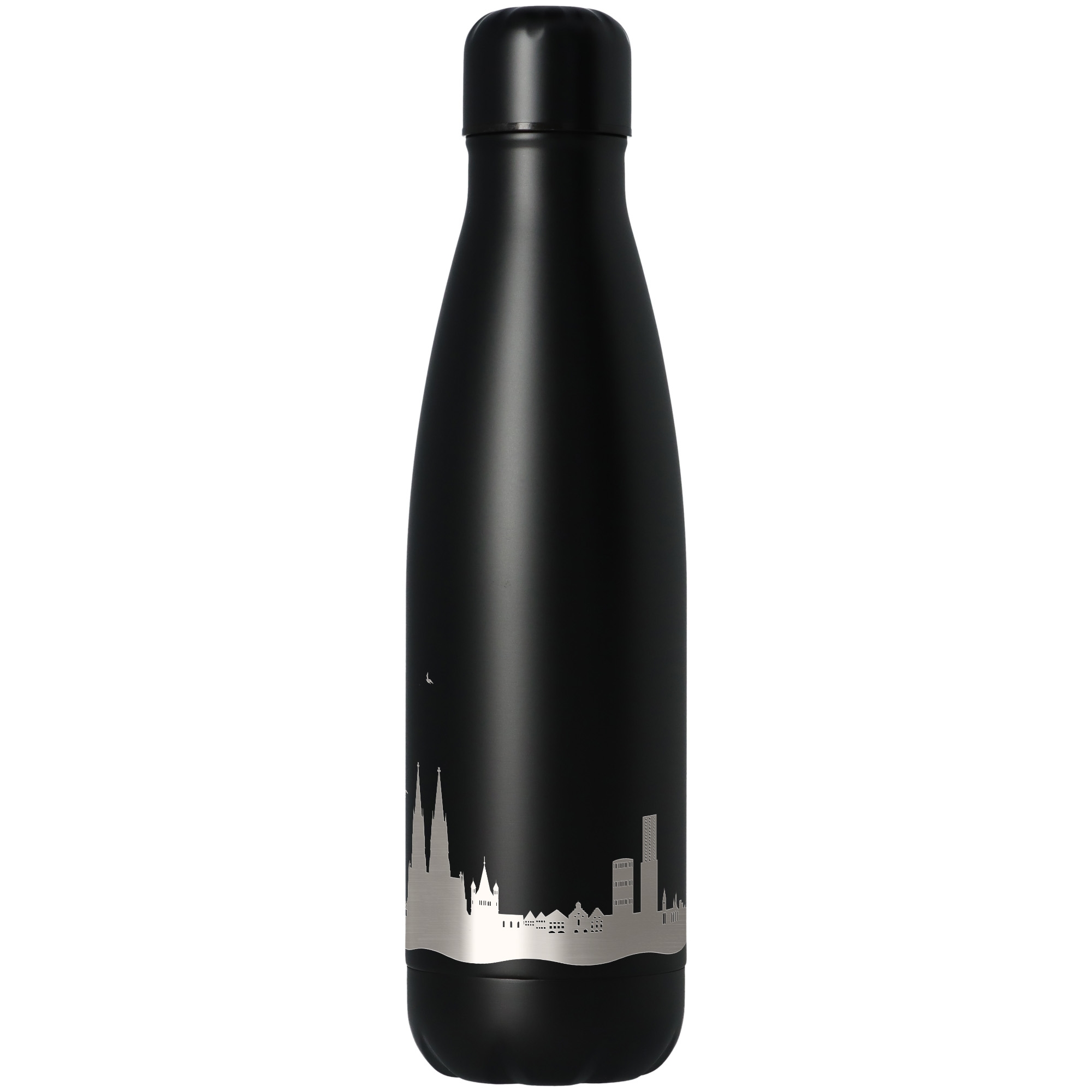 Trinkflasche Skyline Köln Schwarz 500ml