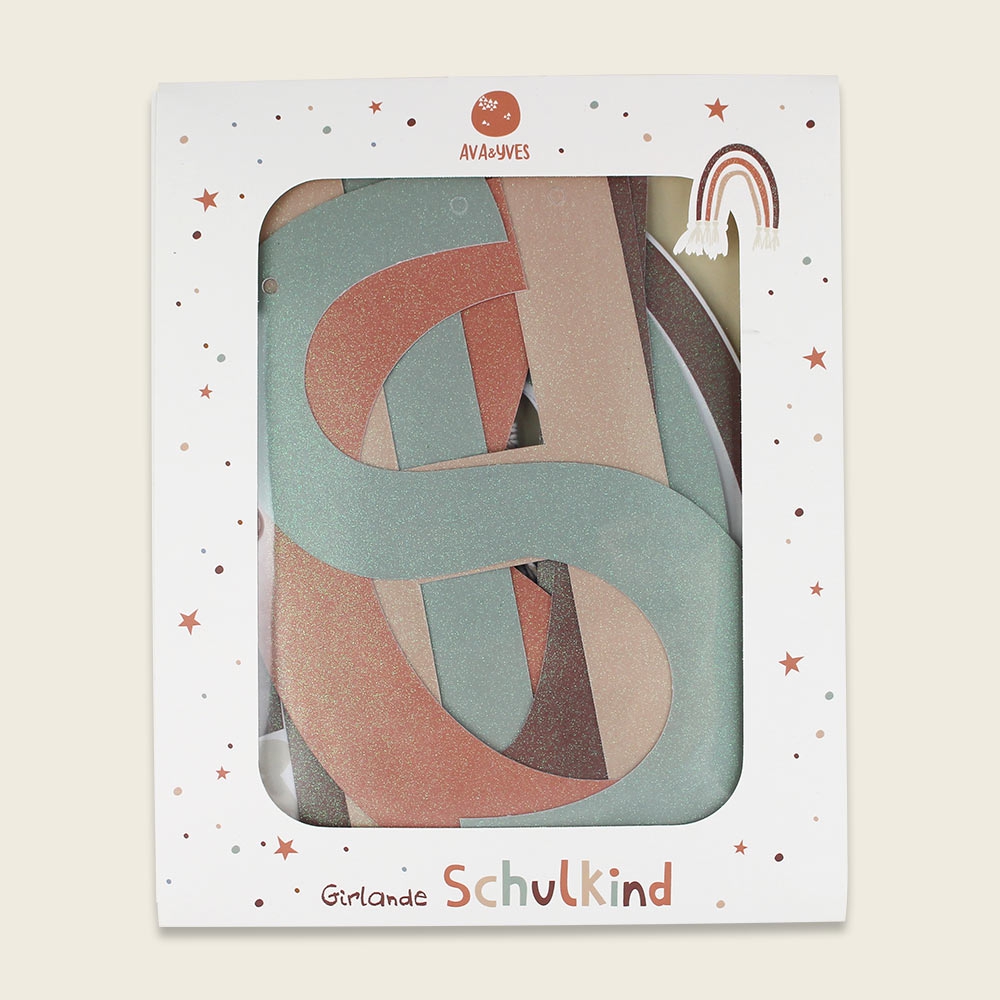 Glitzergirlande zur Einschulung "Schulkind" Under the Sea