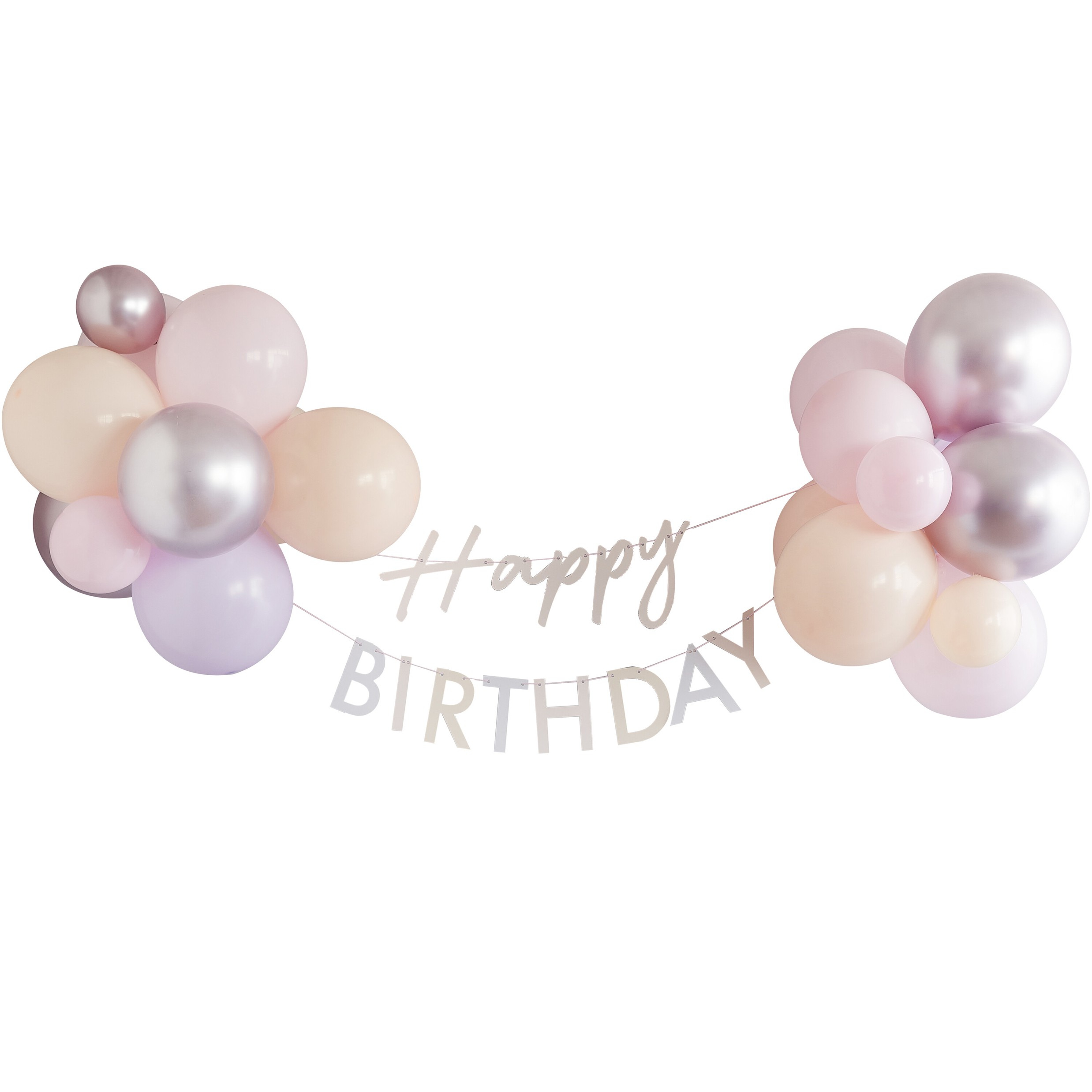 Girlandenset mit Ballons "Happy Birthday"