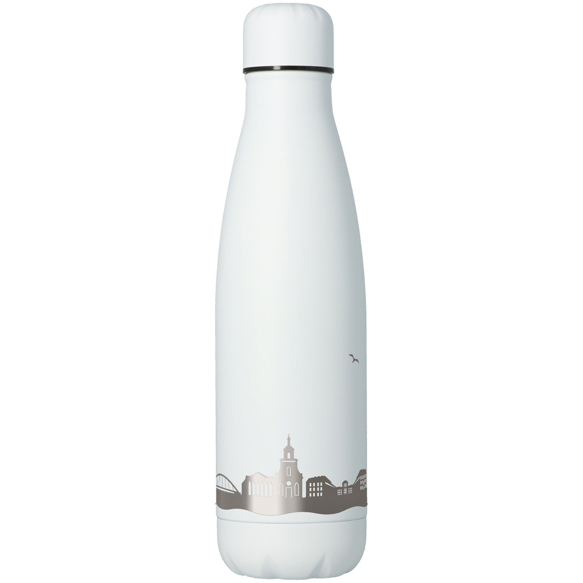 Trinkflasche Skyline Saarbrücken Weiß 500ml