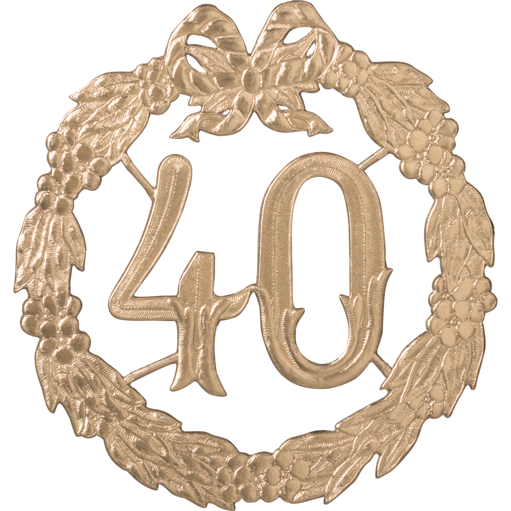 Jubiläumszahl Gold "40"