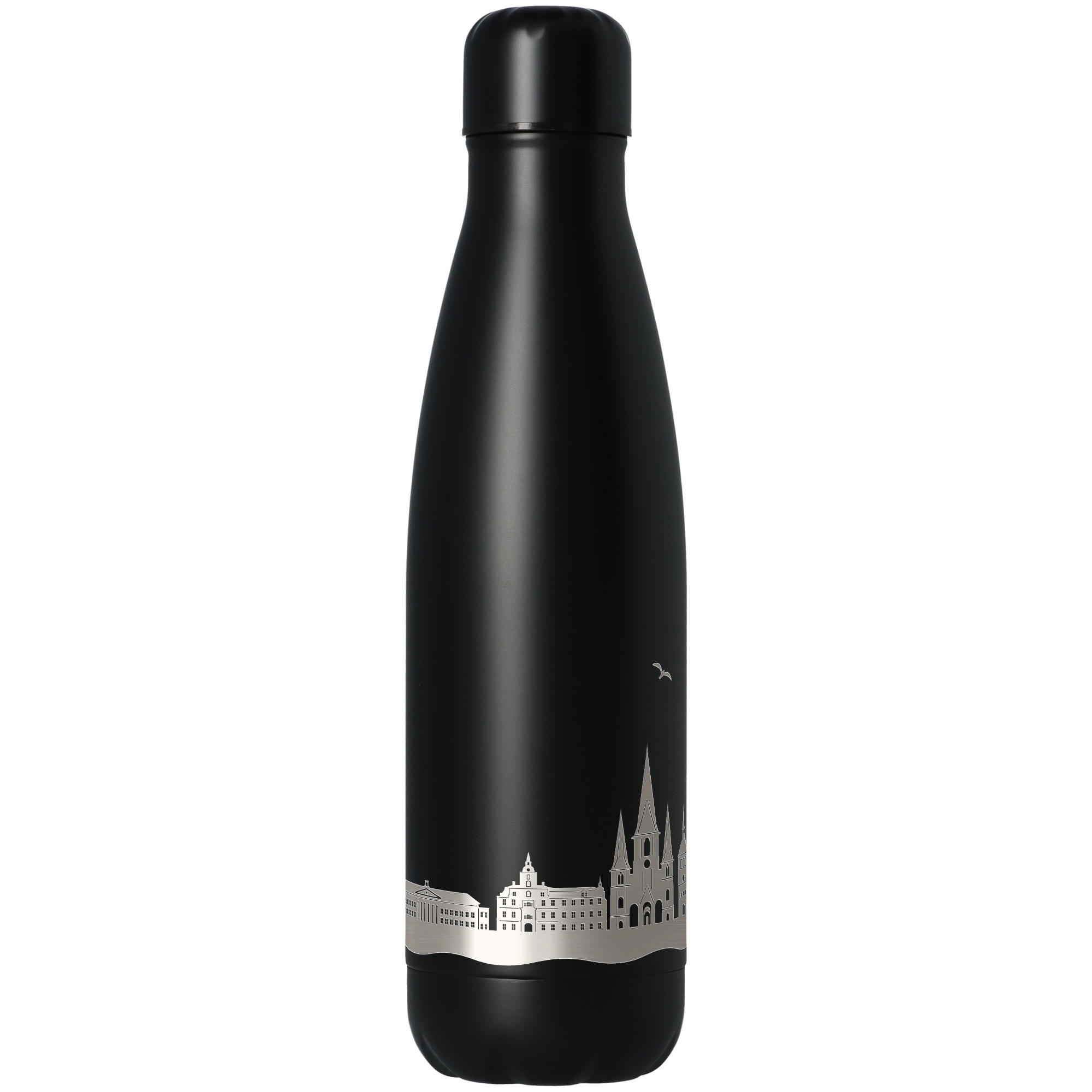 Trinkflasche Skyline Oldenburg Schwarz 500ml