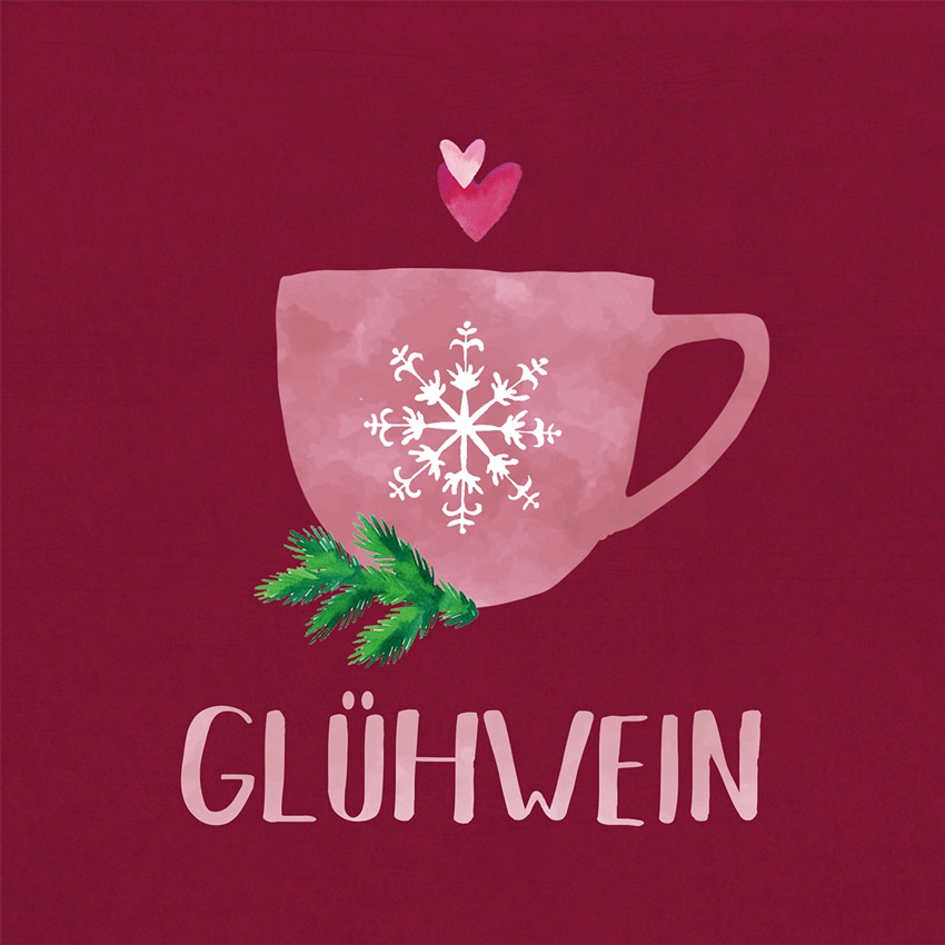 20 Servietten "Glühwein"