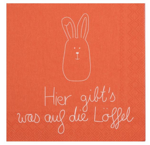 Räder Design - Papierserviette "...auf die Löffel"