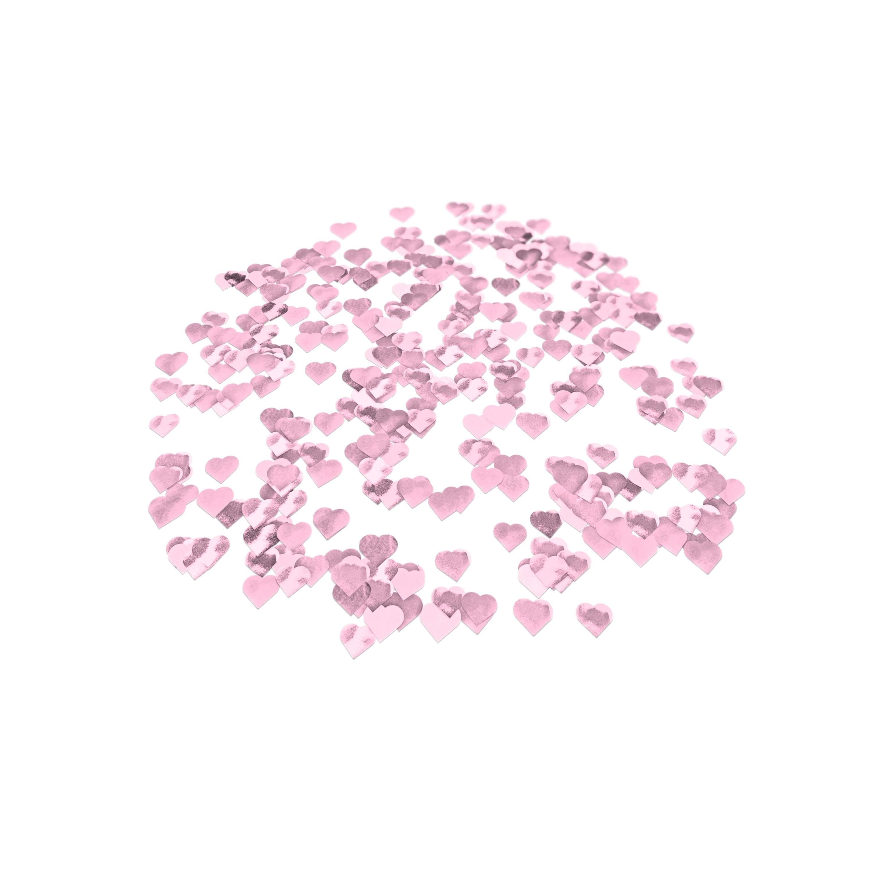 Folienkonfetti 1,7cm Herz 100g Rosa